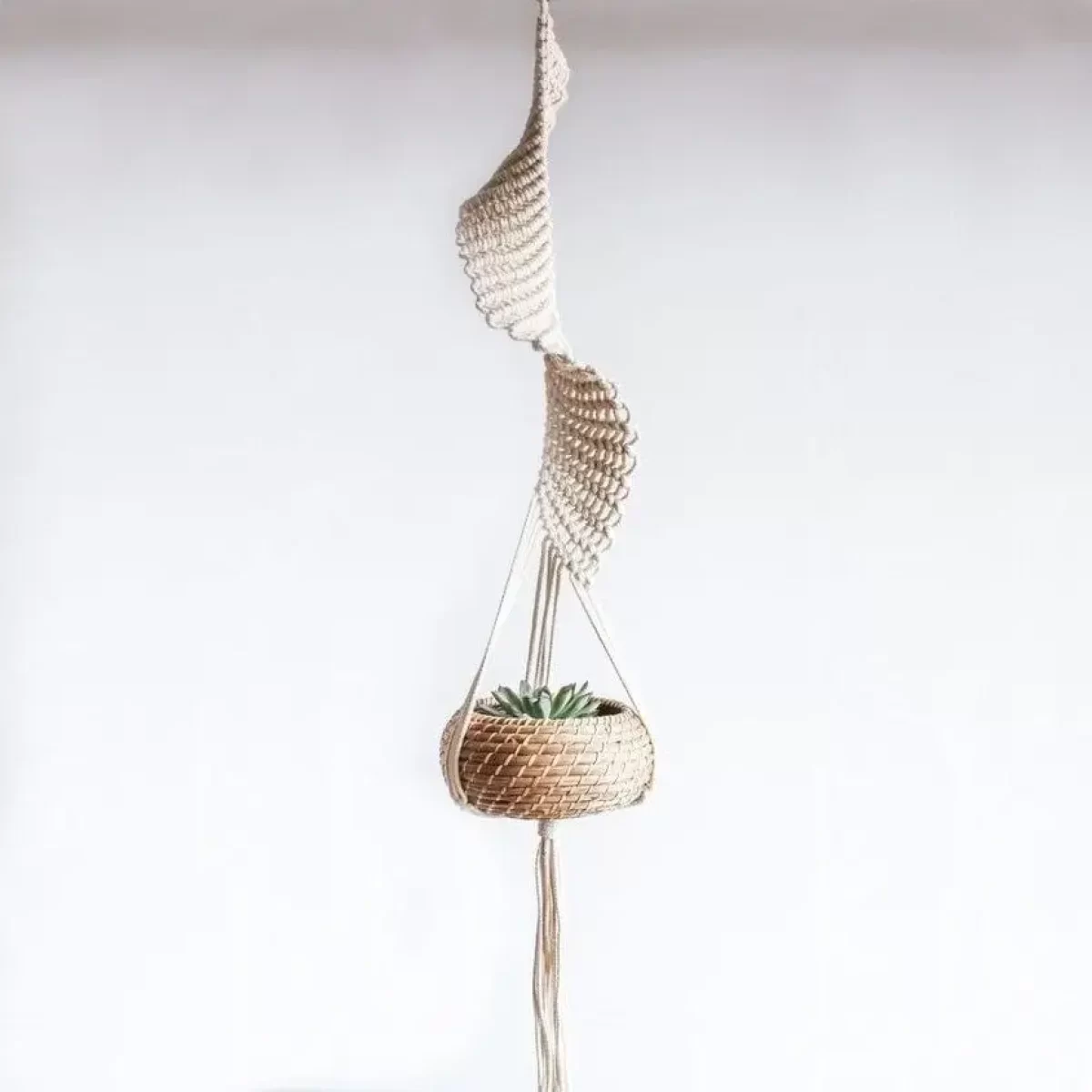 Makramee Blumenampel modern